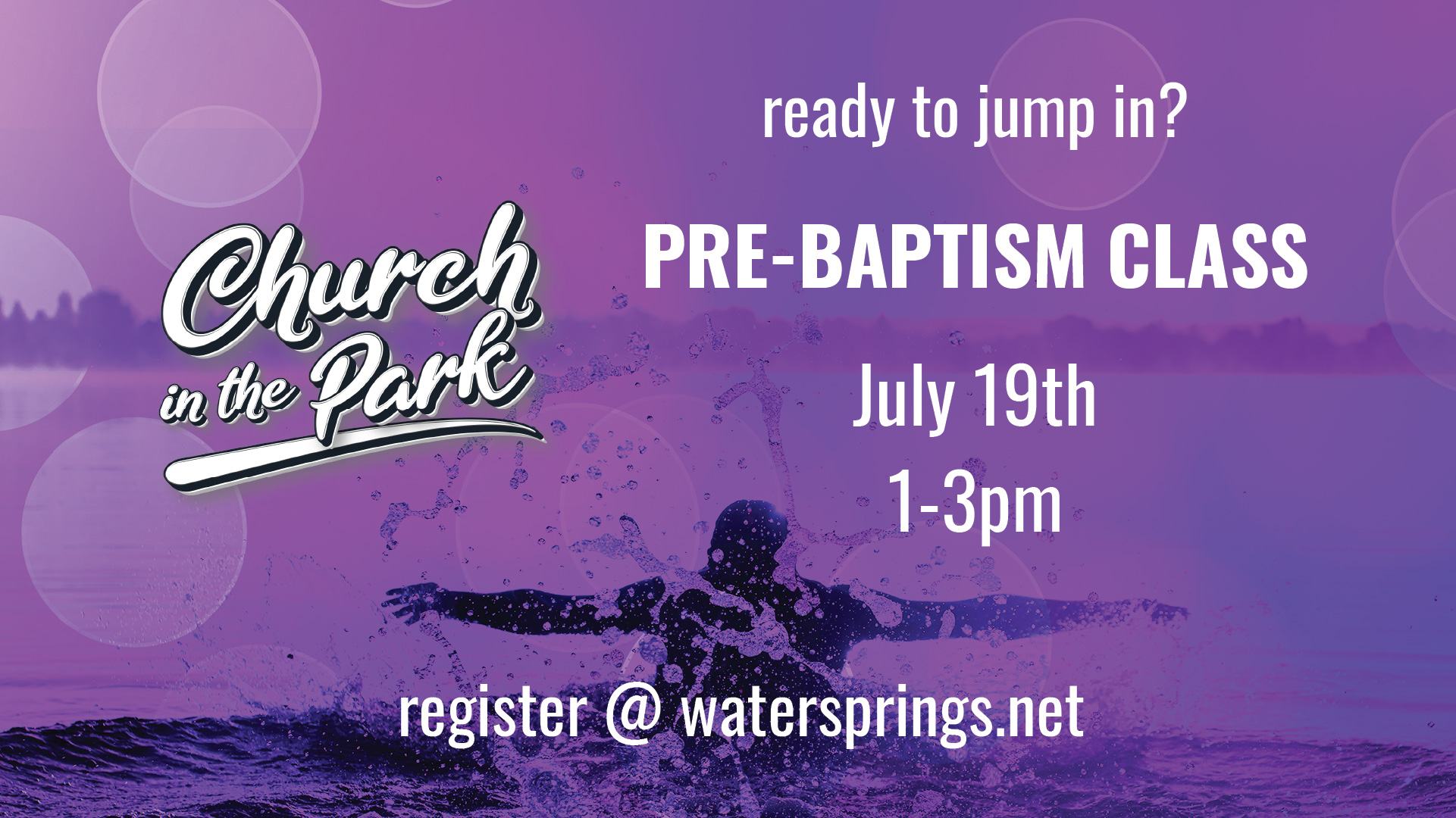 Pre-Baptism Class_VA Pre-baptism class for church in the park