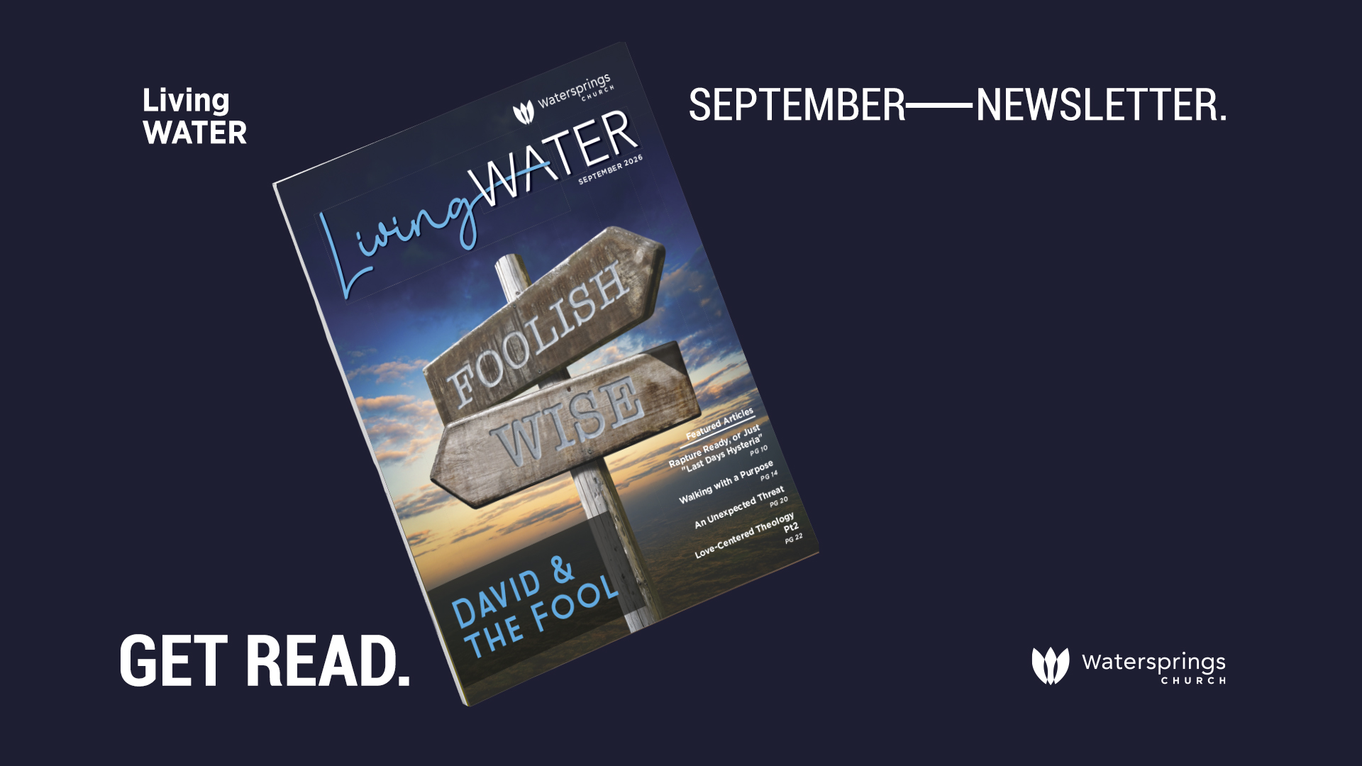 Living Water Newsletter September